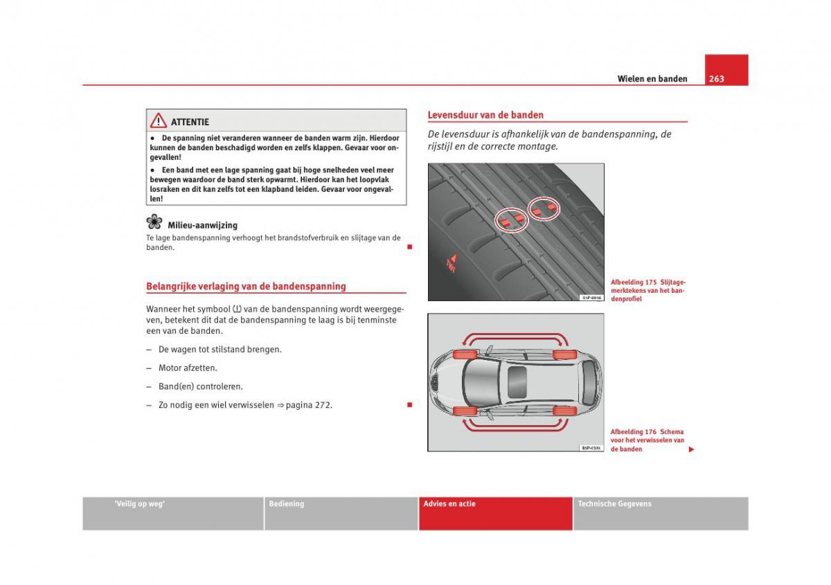 Seat Altea instruktieboek / page 265