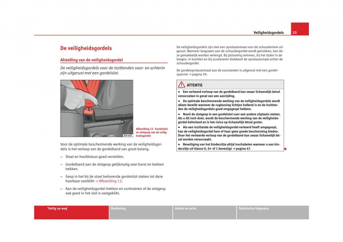 Seat Altea instruktieboek / page 27