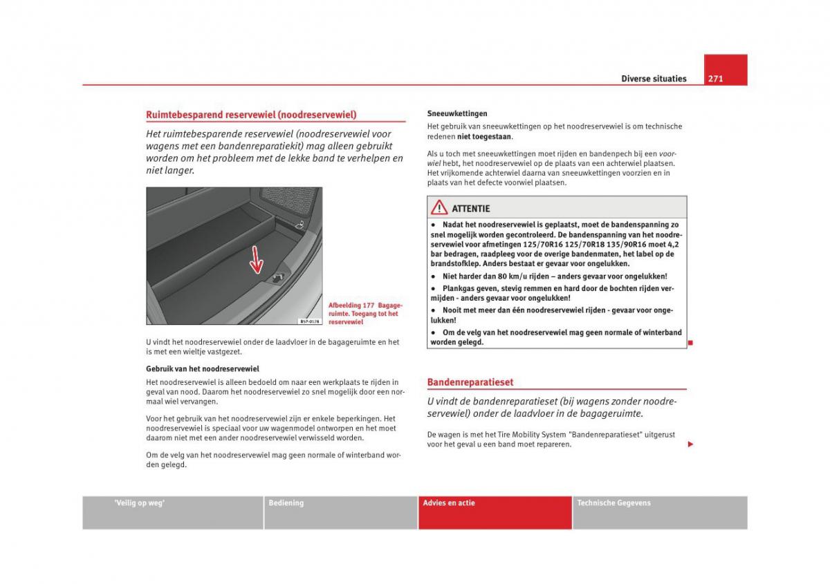 Seat Altea instruktieboek / page 273