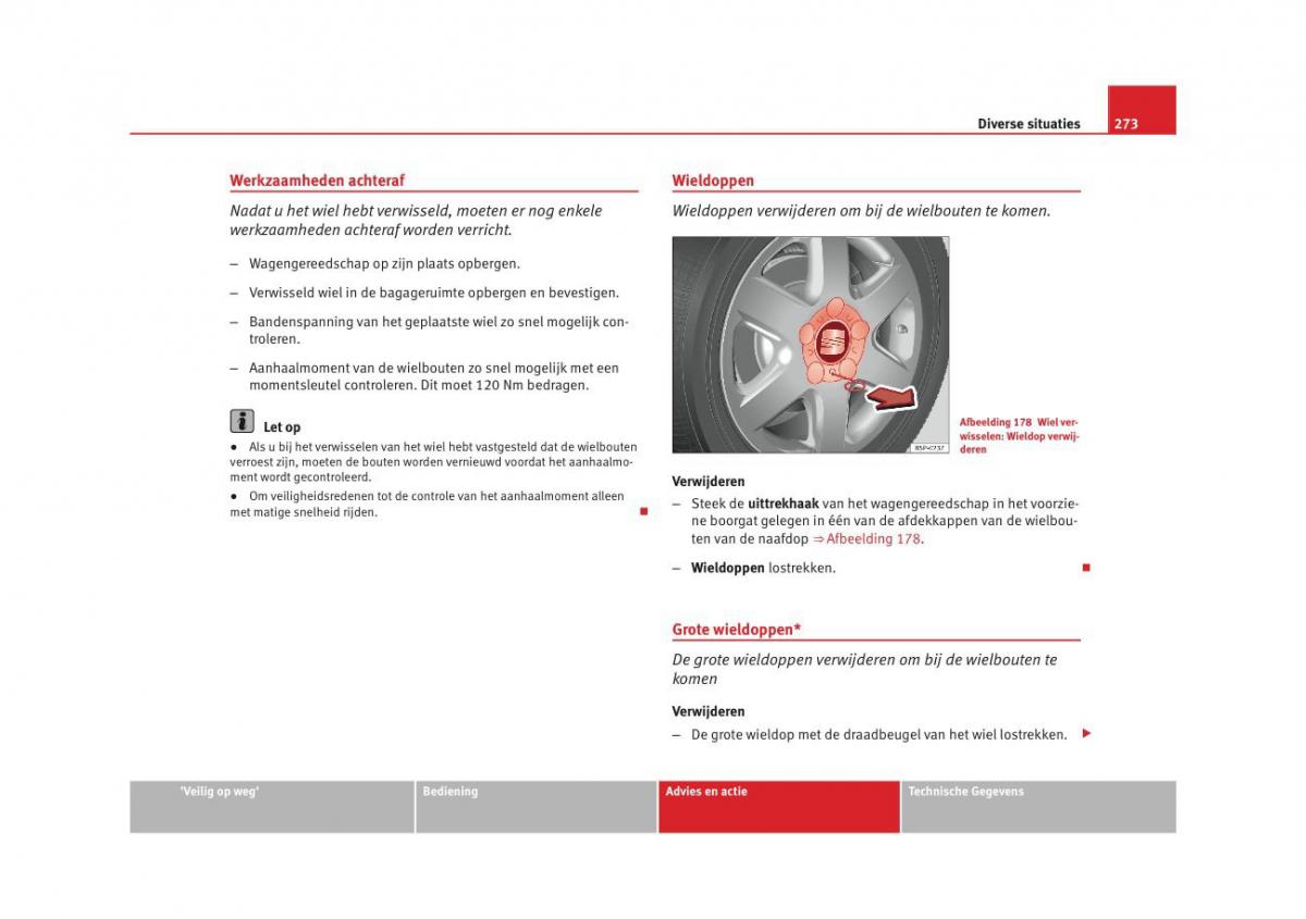 Seat Altea instruktieboek / page 275