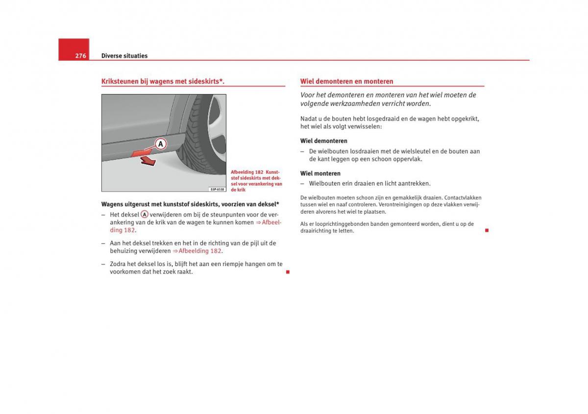 Seat Altea instruktieboek / page 278