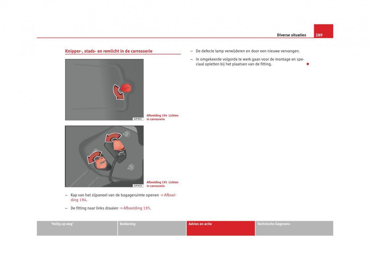 Seat Altea instruktieboek / page 291