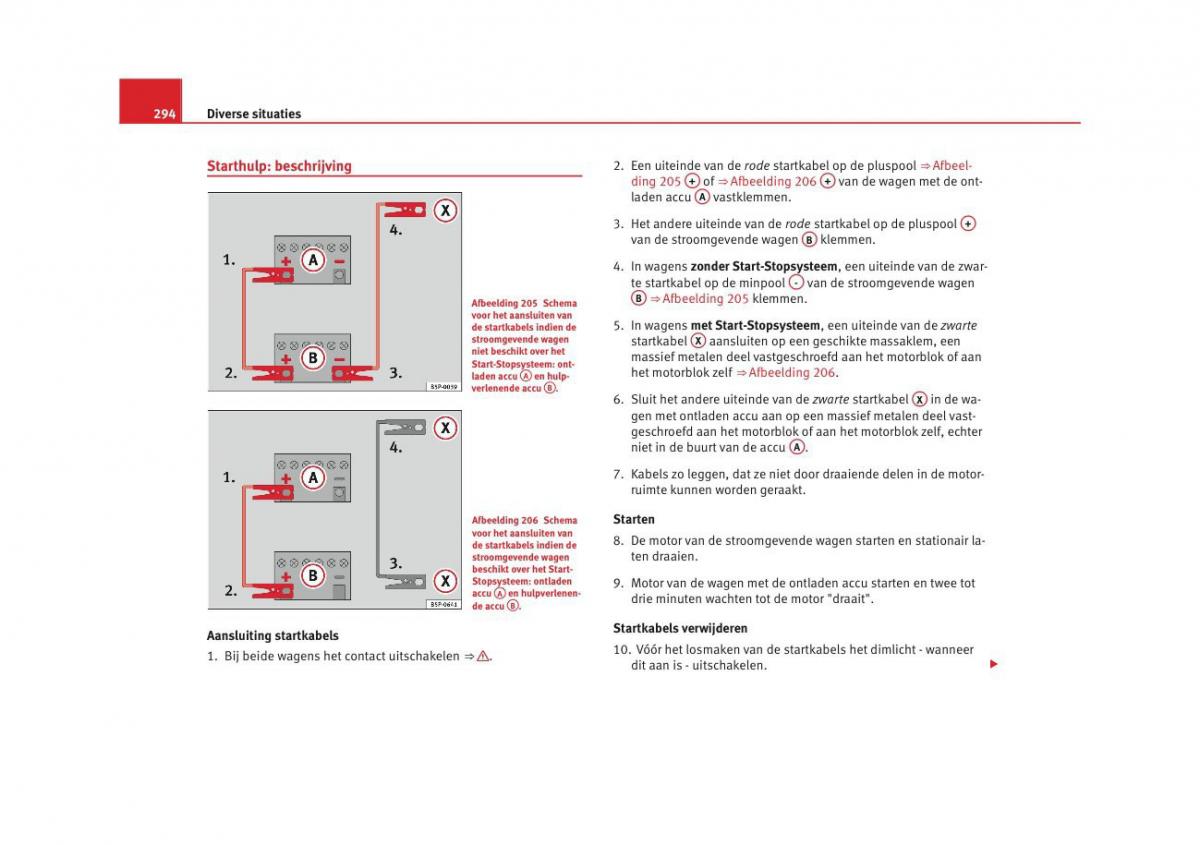 Seat Altea instruktieboek / page 296