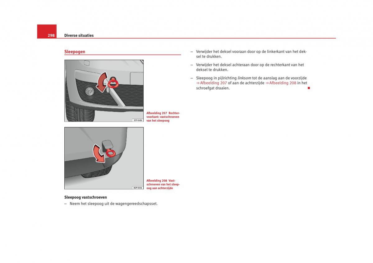 Seat Altea instruktieboek / page 300