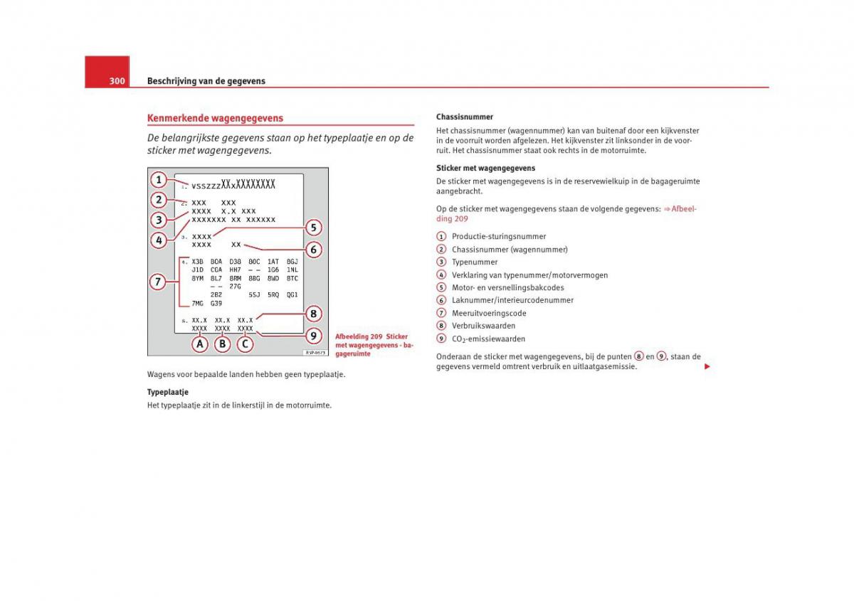 Seat Altea instruktieboek / page 302