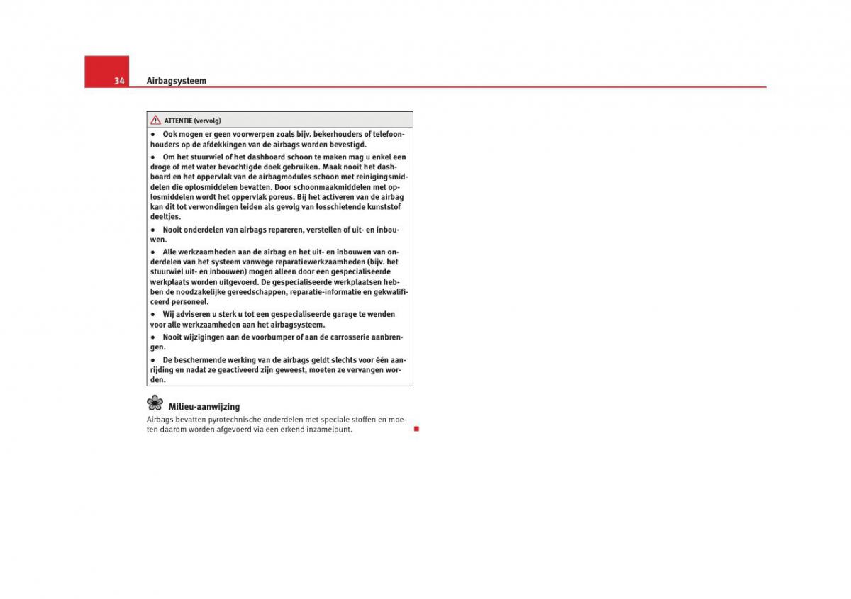 Seat Altea instruktieboek / page 36