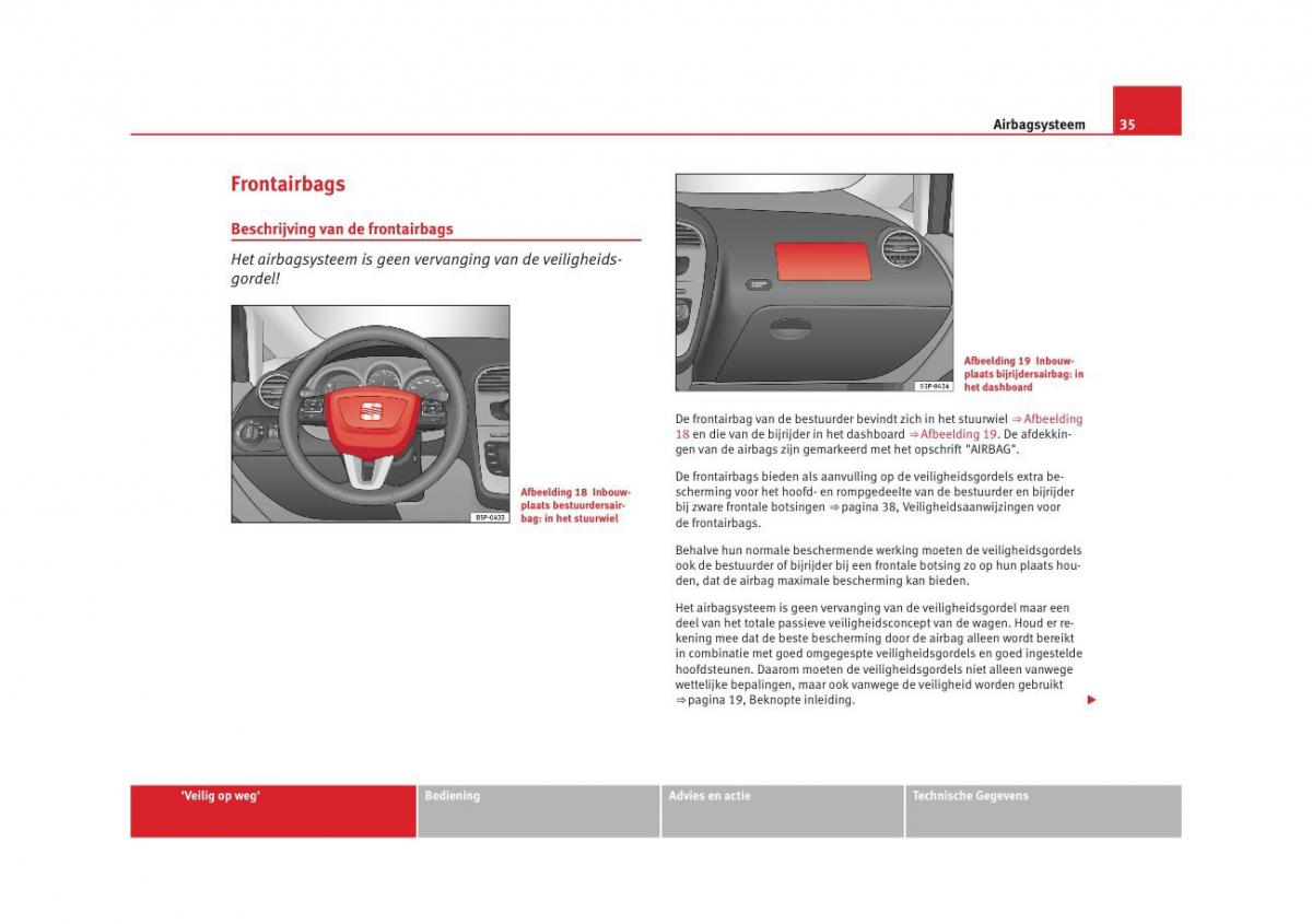 Seat Altea instruktieboek / page 37