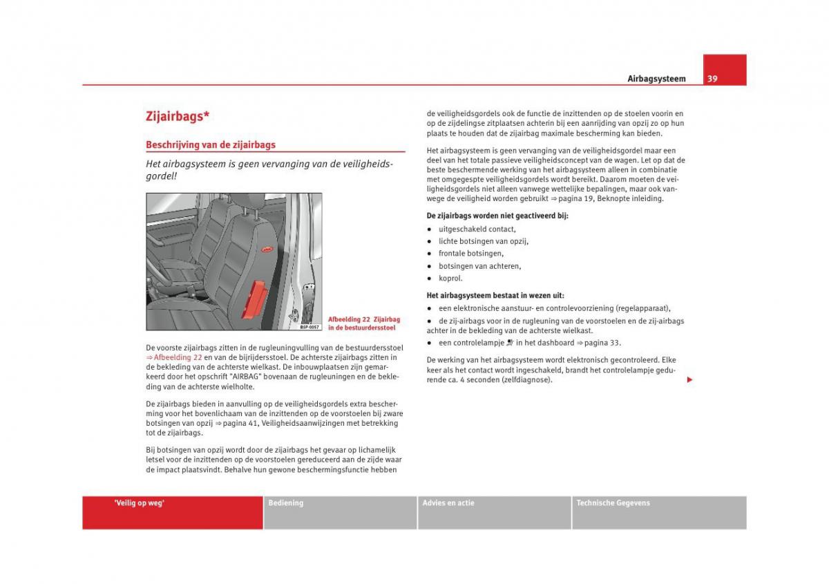 Seat Altea instruktieboek / page 41