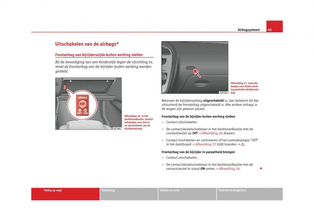 Seat Altea instruktieboek / page 47