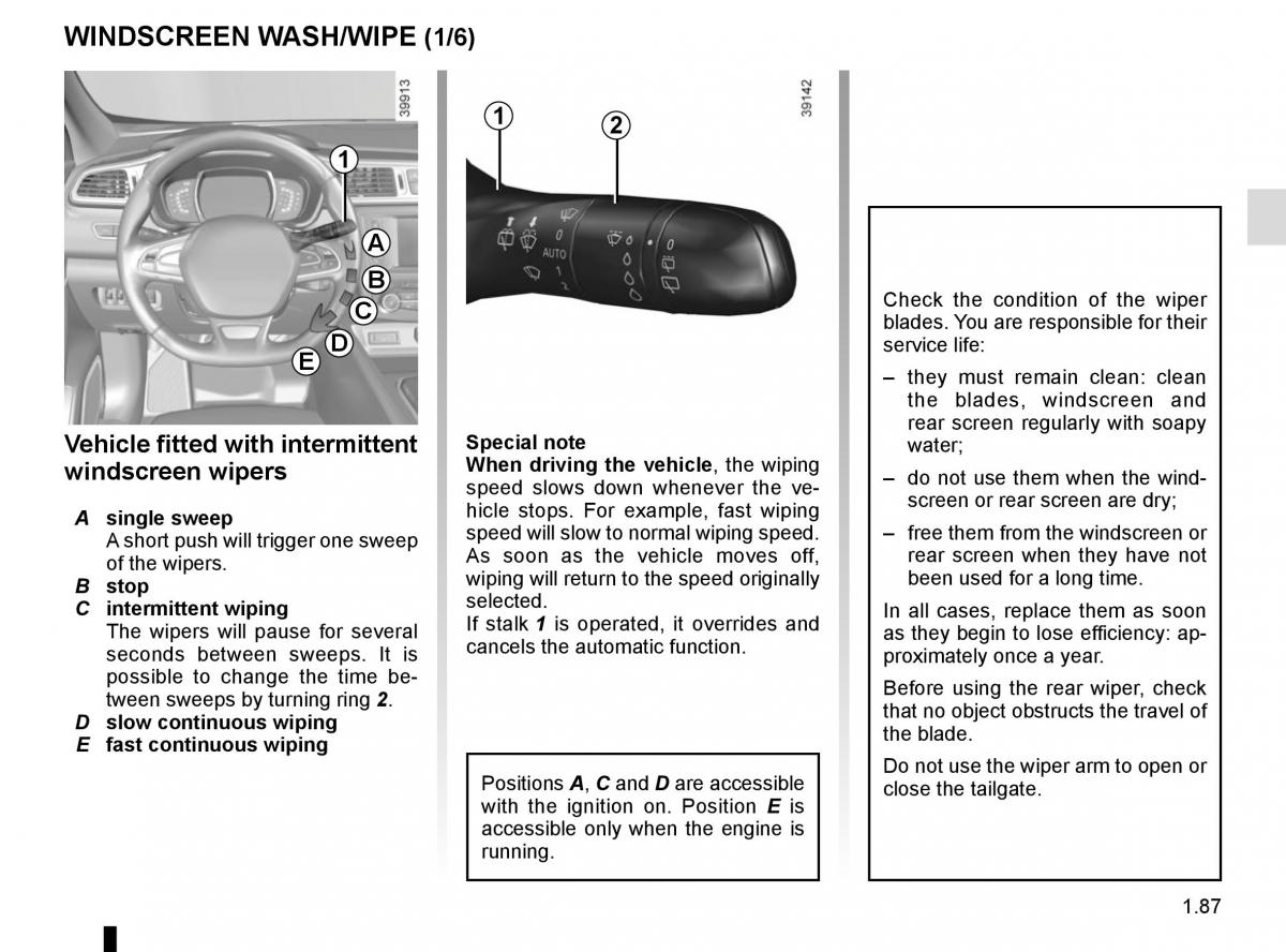 Renault Kadjar owners manual / page 93