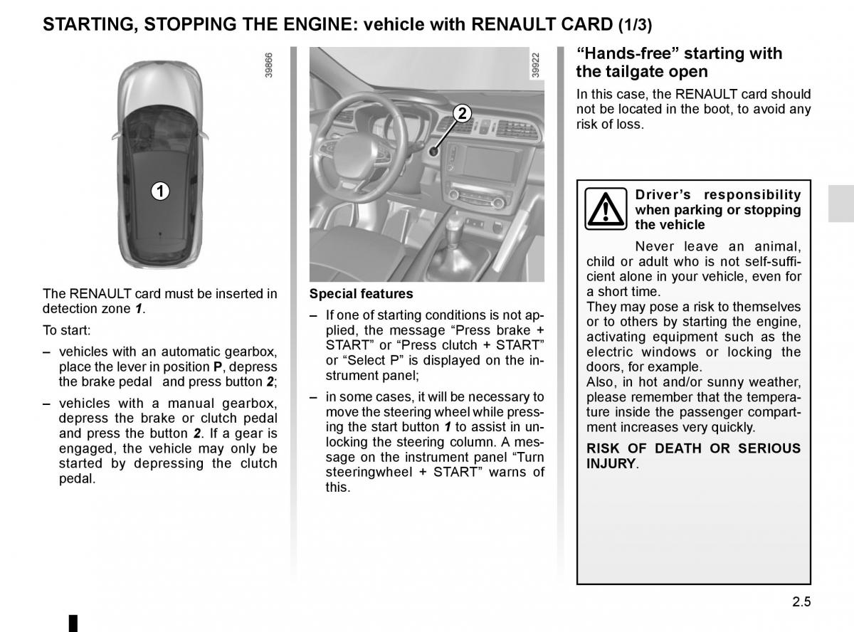 Renault Kadjar owners manual / page 109