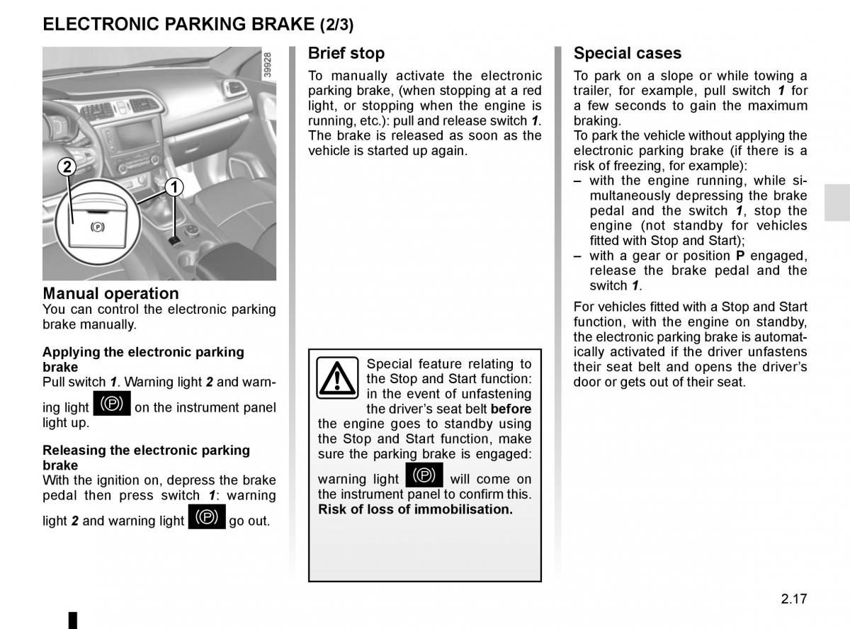 Renault Kadjar owners manual / page 121