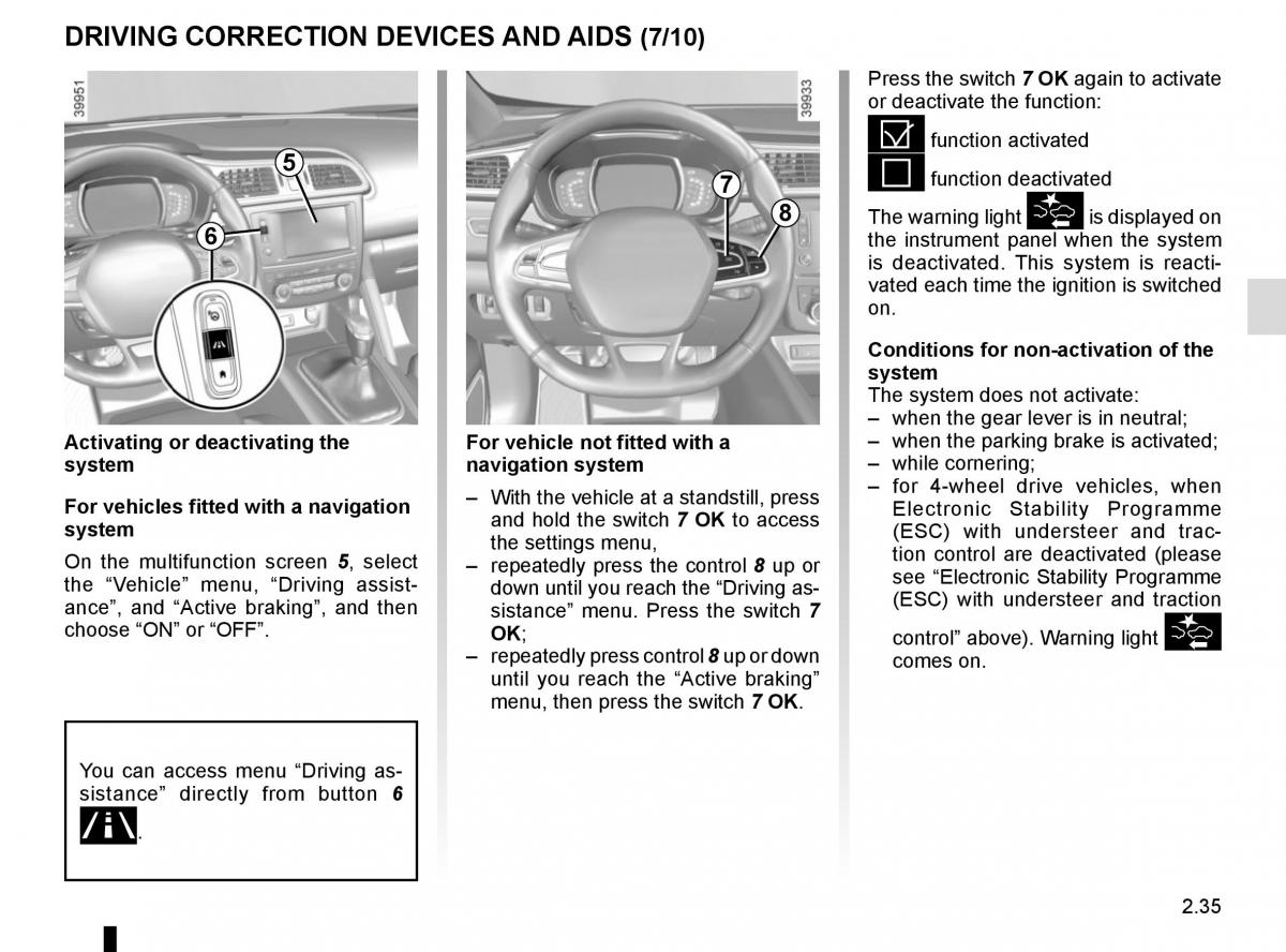 Renault Kadjar owners manual / page 139