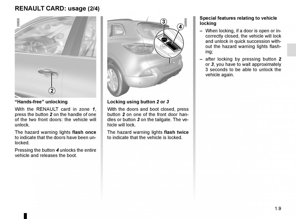 Renault Kadjar owners manual / page 15