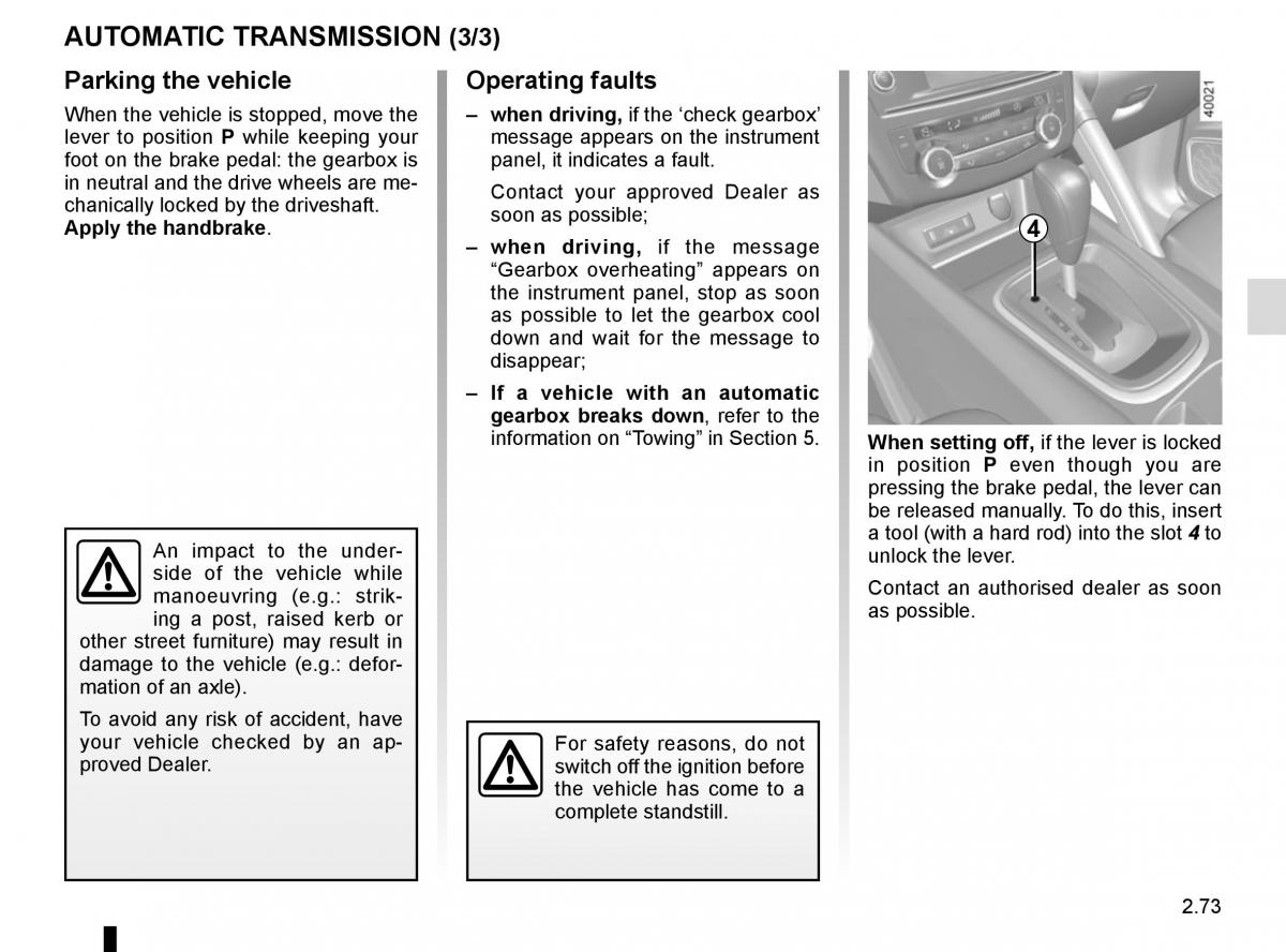 Renault Kadjar owners manual / page 177