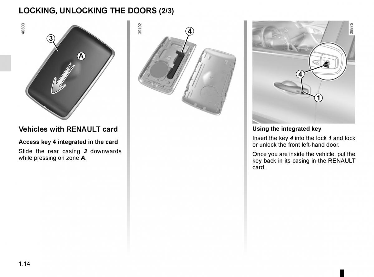 Renault Kadjar owners manual / page 20