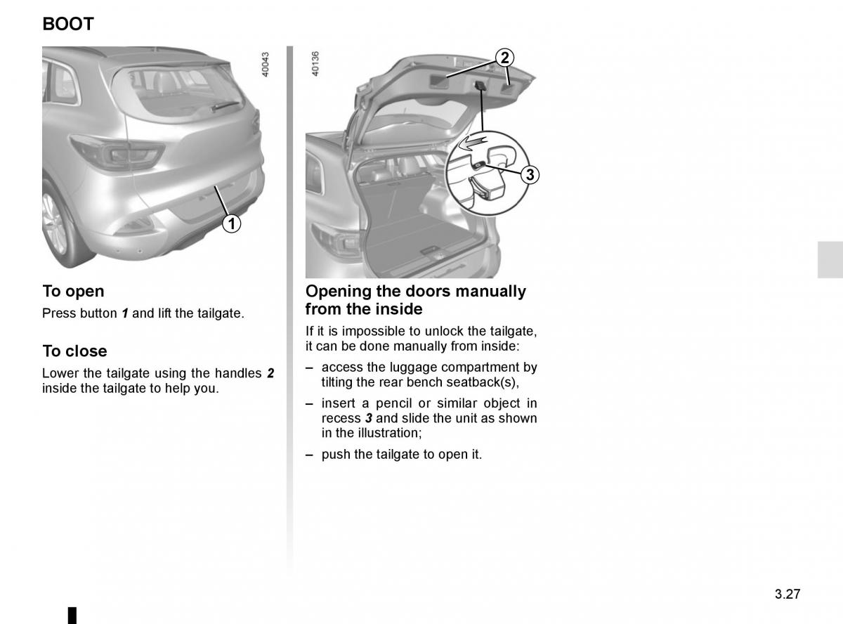 Renault Kadjar owners manual / page 205