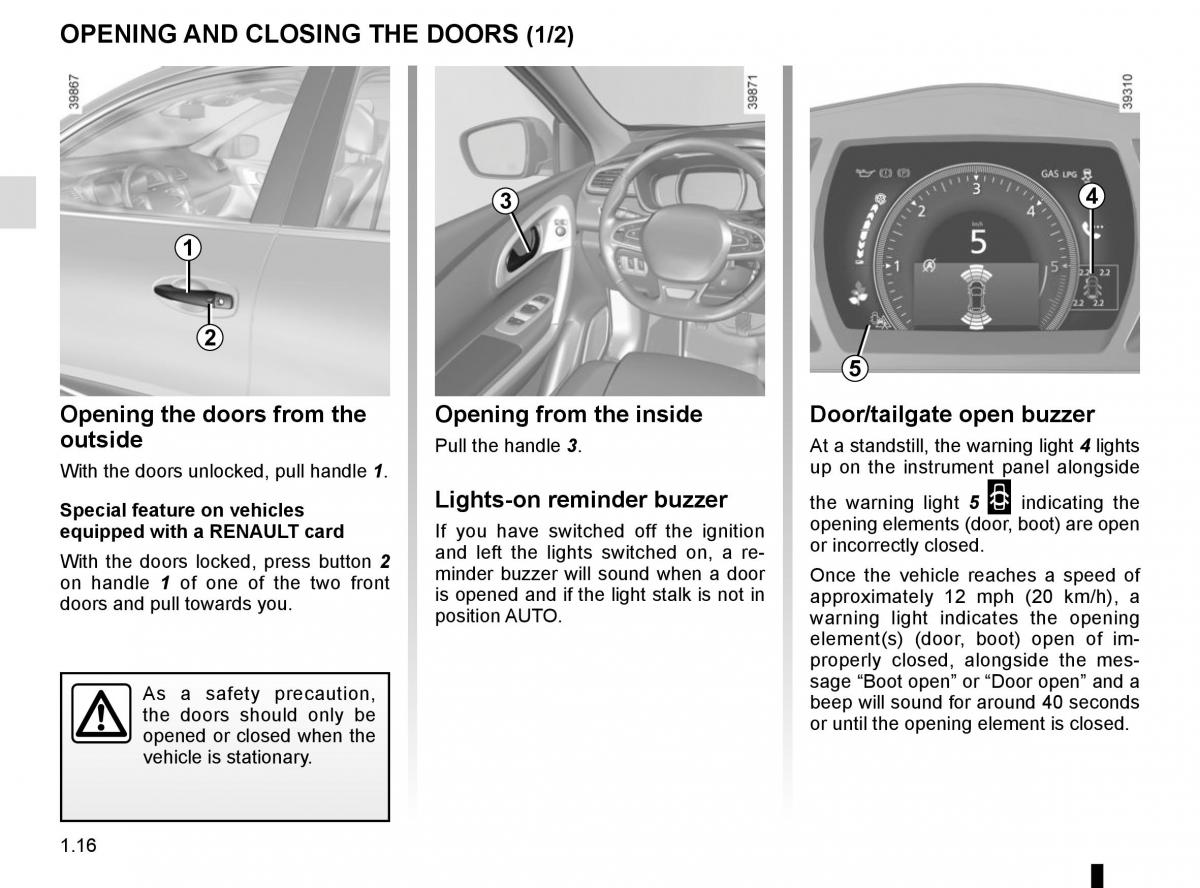 Renault Kadjar owners manual / page 22