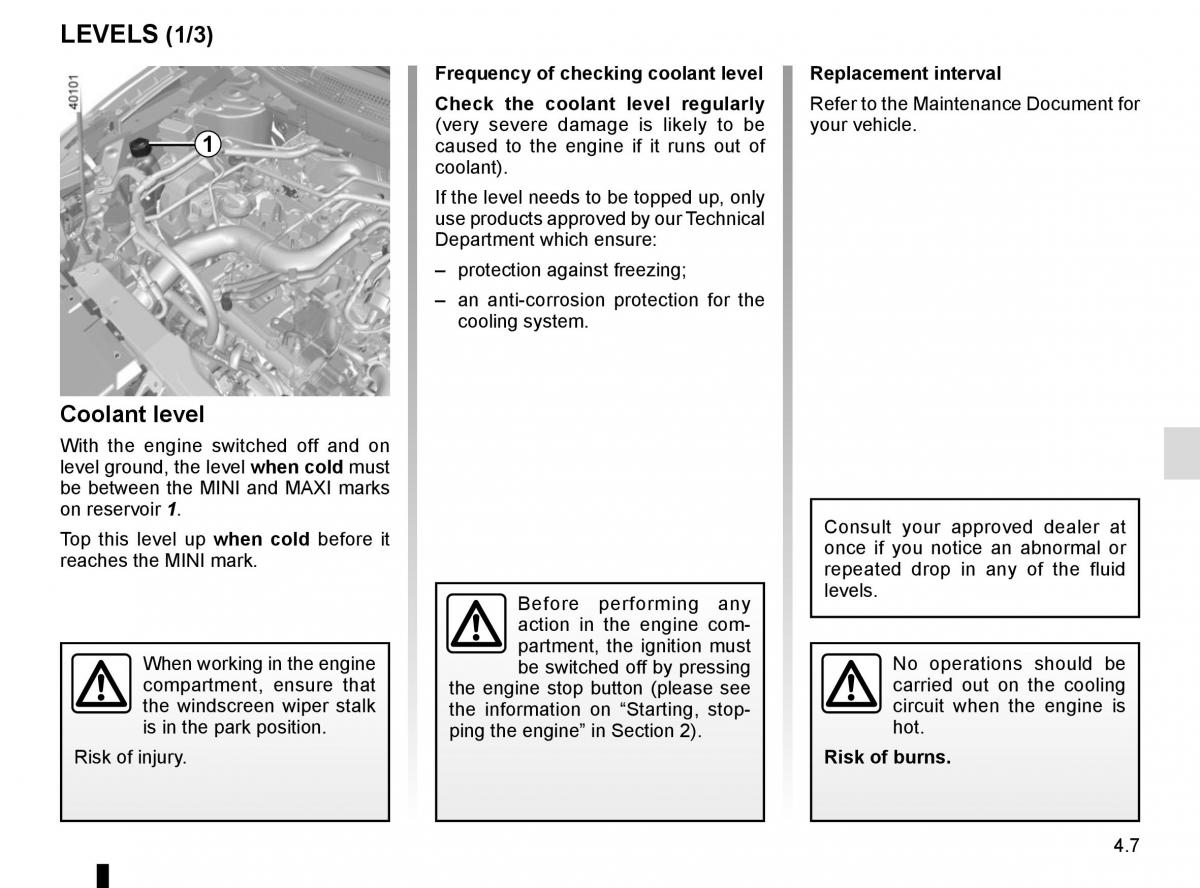 Renault Kadjar owners manual / page 221