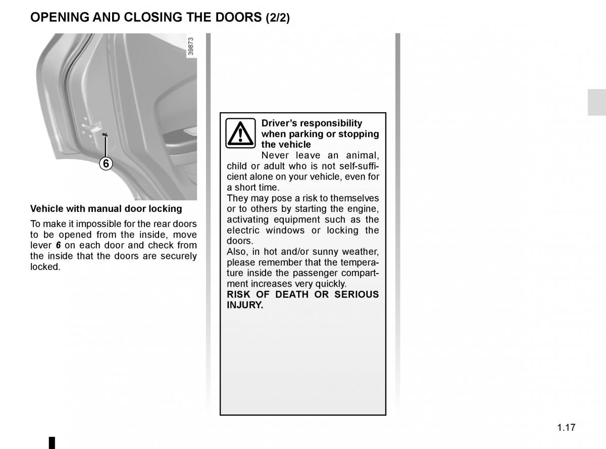 Renault Kadjar owners manual / page 23