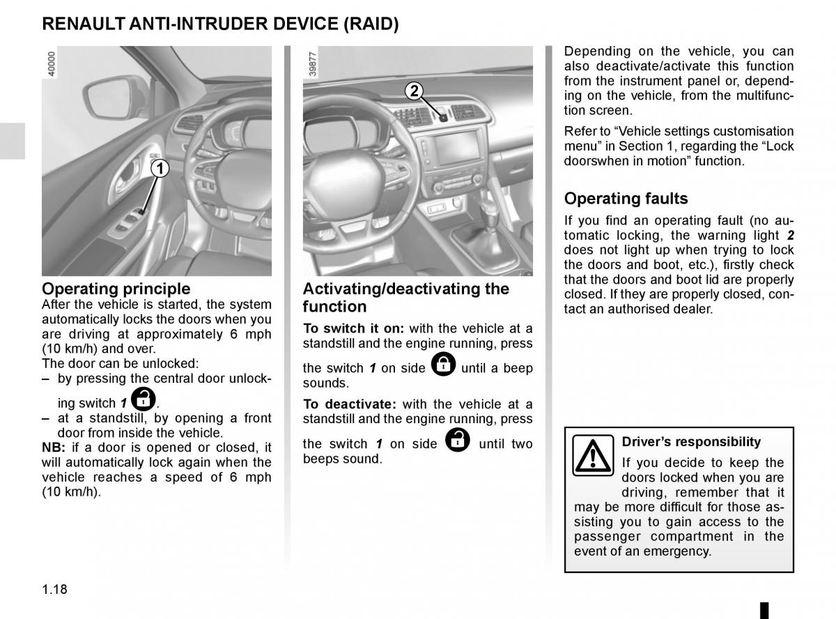 Renault Kadjar owners manual / page 24