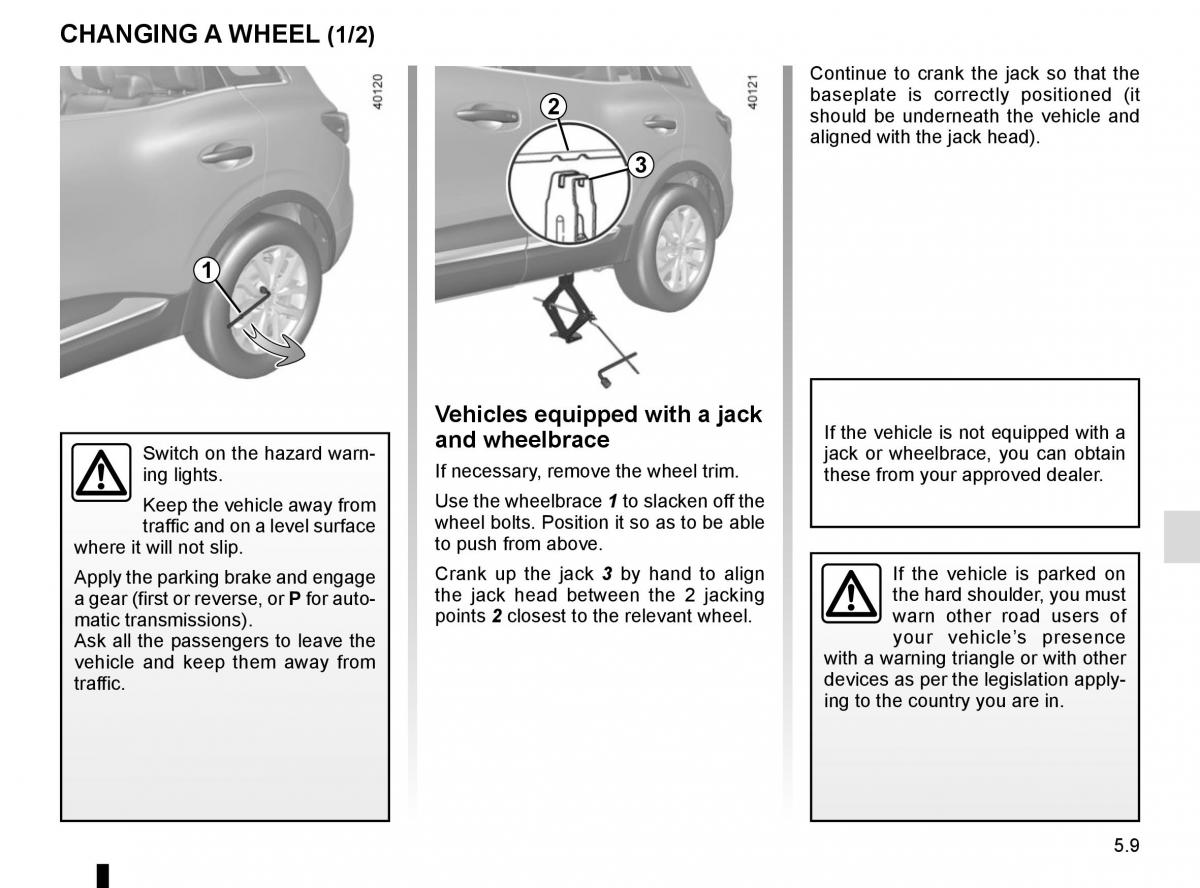 Renault Kadjar owners manual / page 241