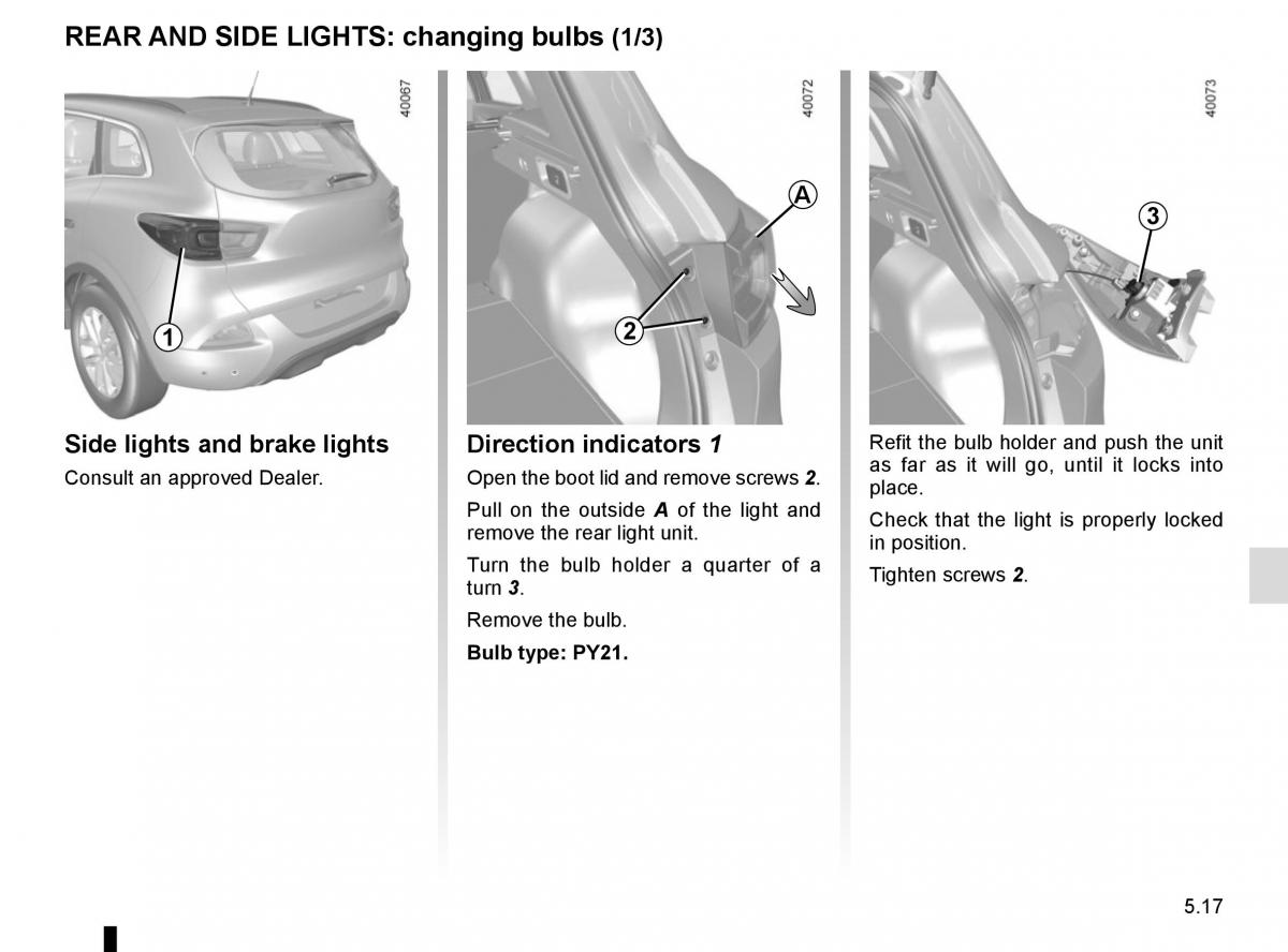 Renault Kadjar owners manual / page 249