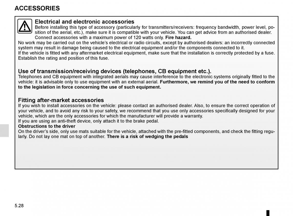 Renault Kadjar owners manual / page 260