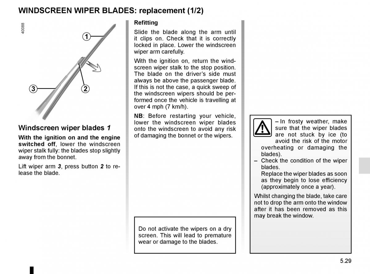 Renault Kadjar owners manual / page 261