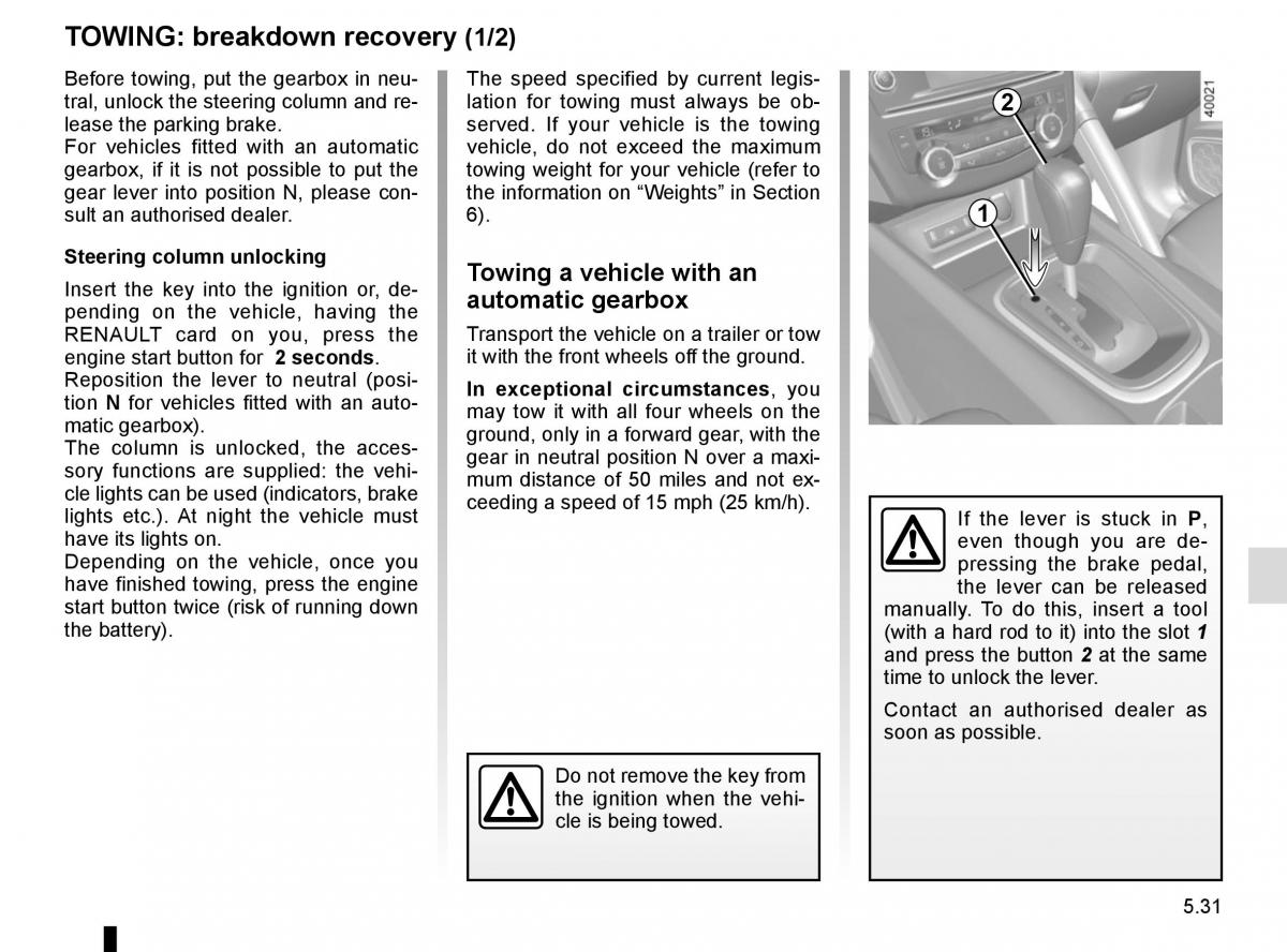 Renault Kadjar owners manual / page 263