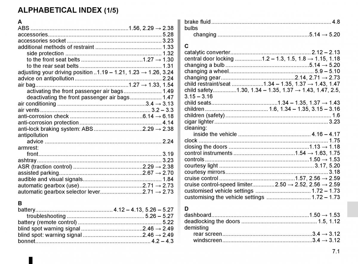 Renault Kadjar owners manual / page 291