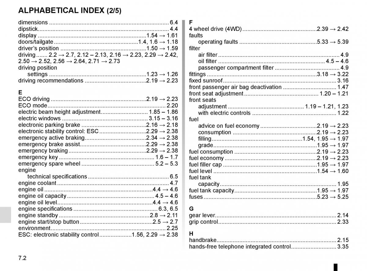 Renault Kadjar owners manual / page 292