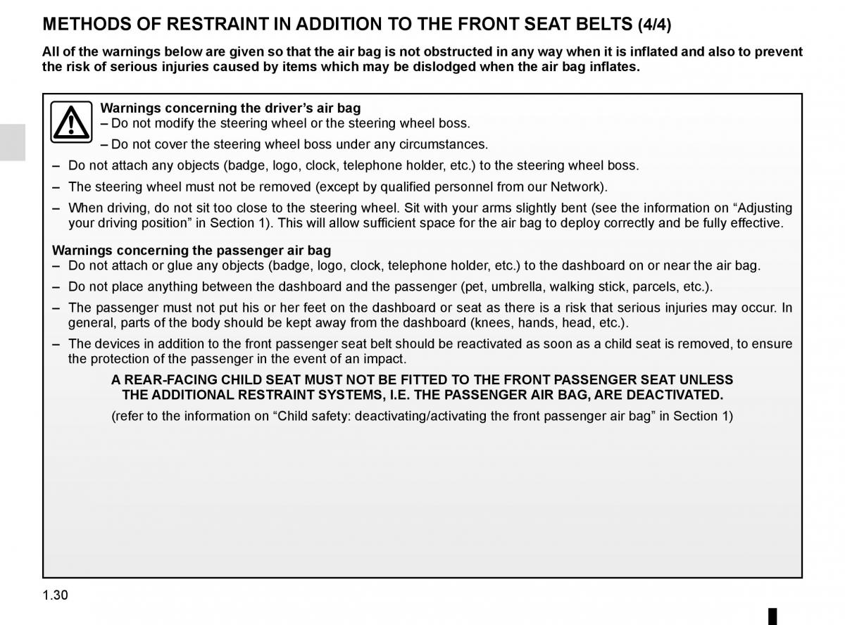 Renault Kadjar owners manual / page 36