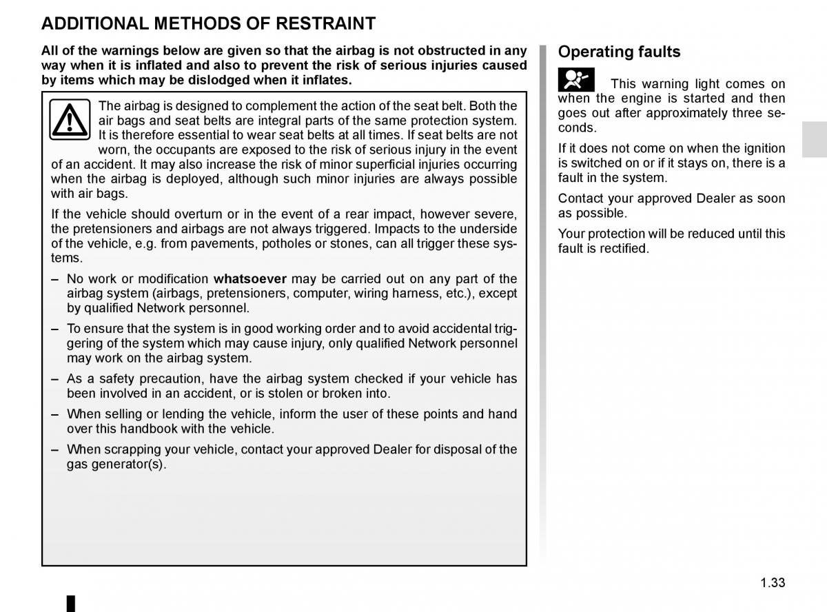 Renault Kadjar owners manual / page 39