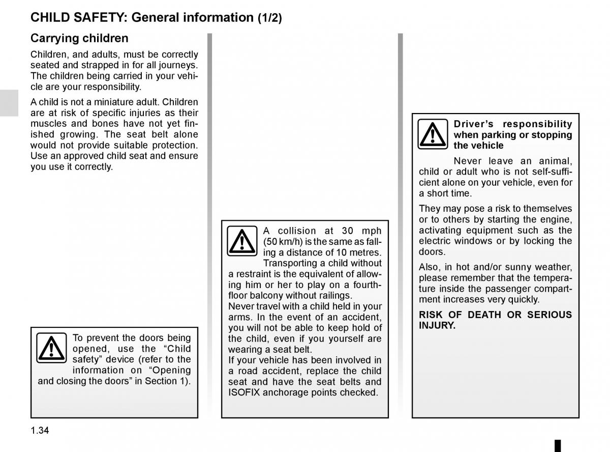 Renault Kadjar owners manual / page 40