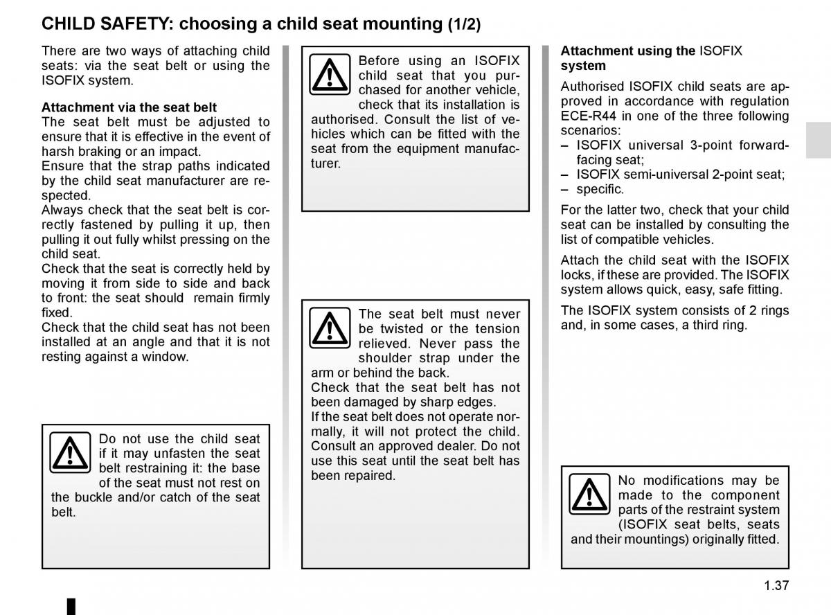 Renault Kadjar owners manual / page 43