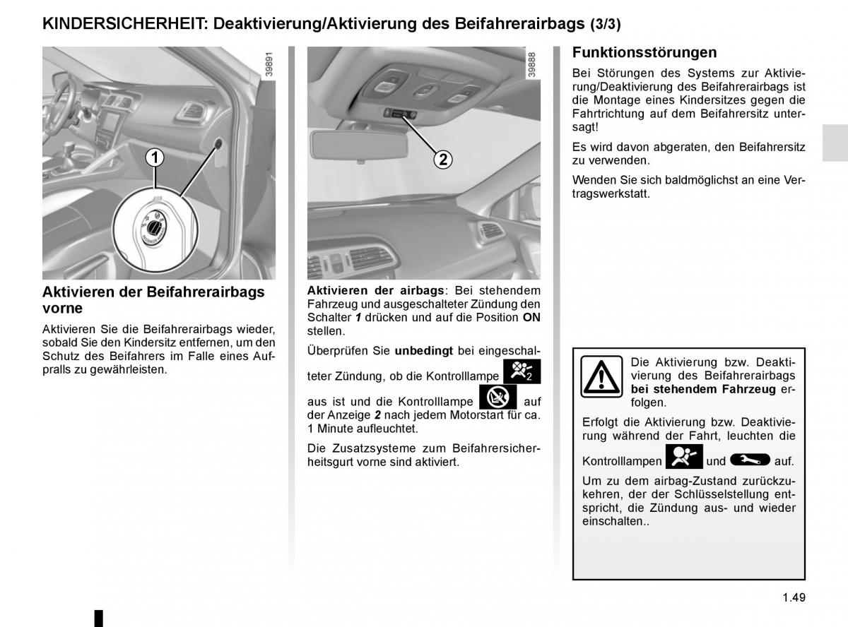 Renault Kadjar owners manual Handbuch / page 55