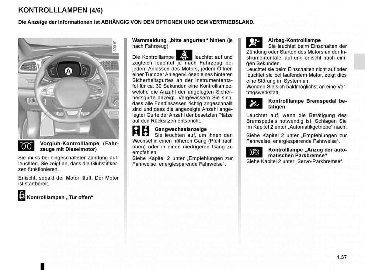 Renault Kadjar owners manual Handbuch / page 63