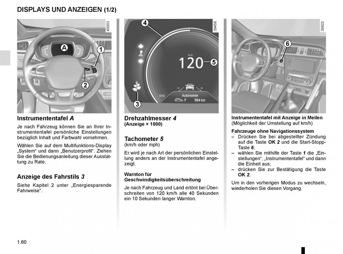 Renault Kadjar owners manual Handbuch / page 66