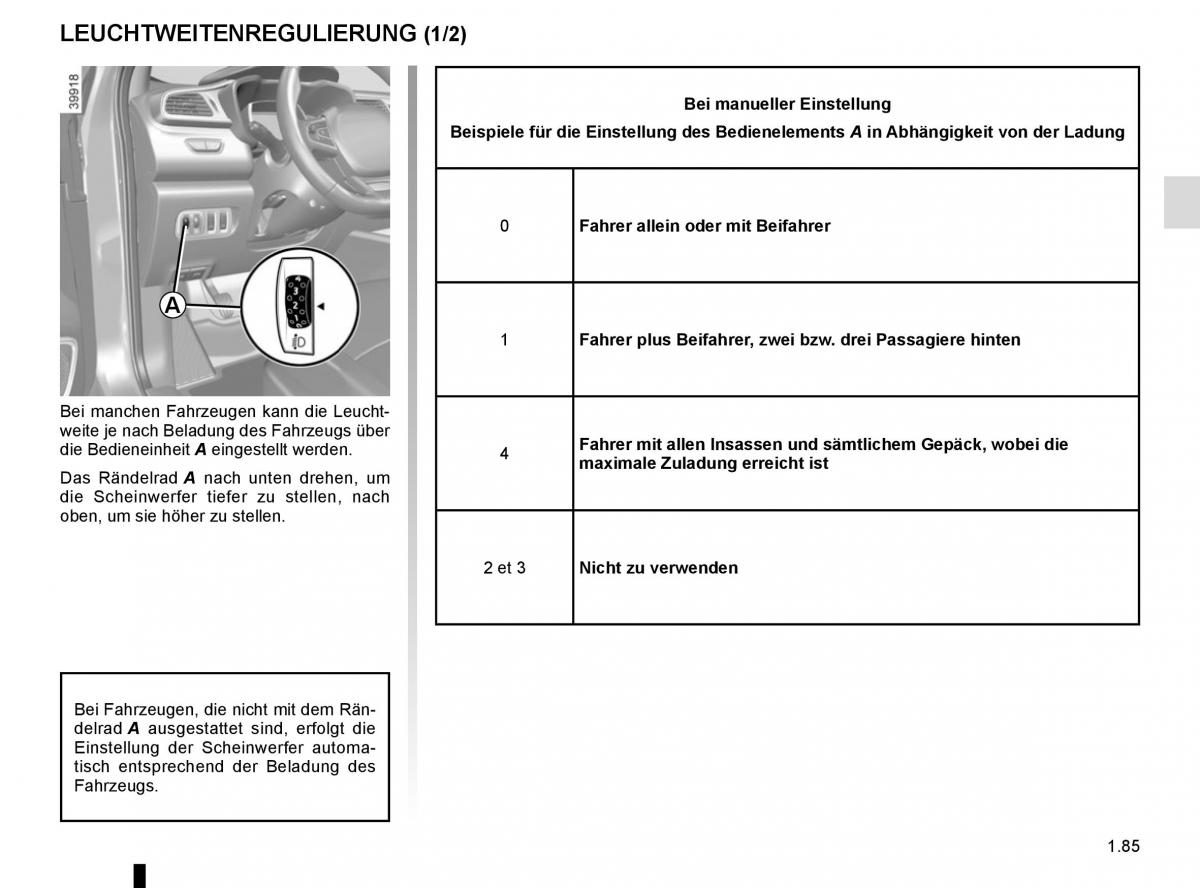 Renault Kadjar owners manual Handbuch / page 91