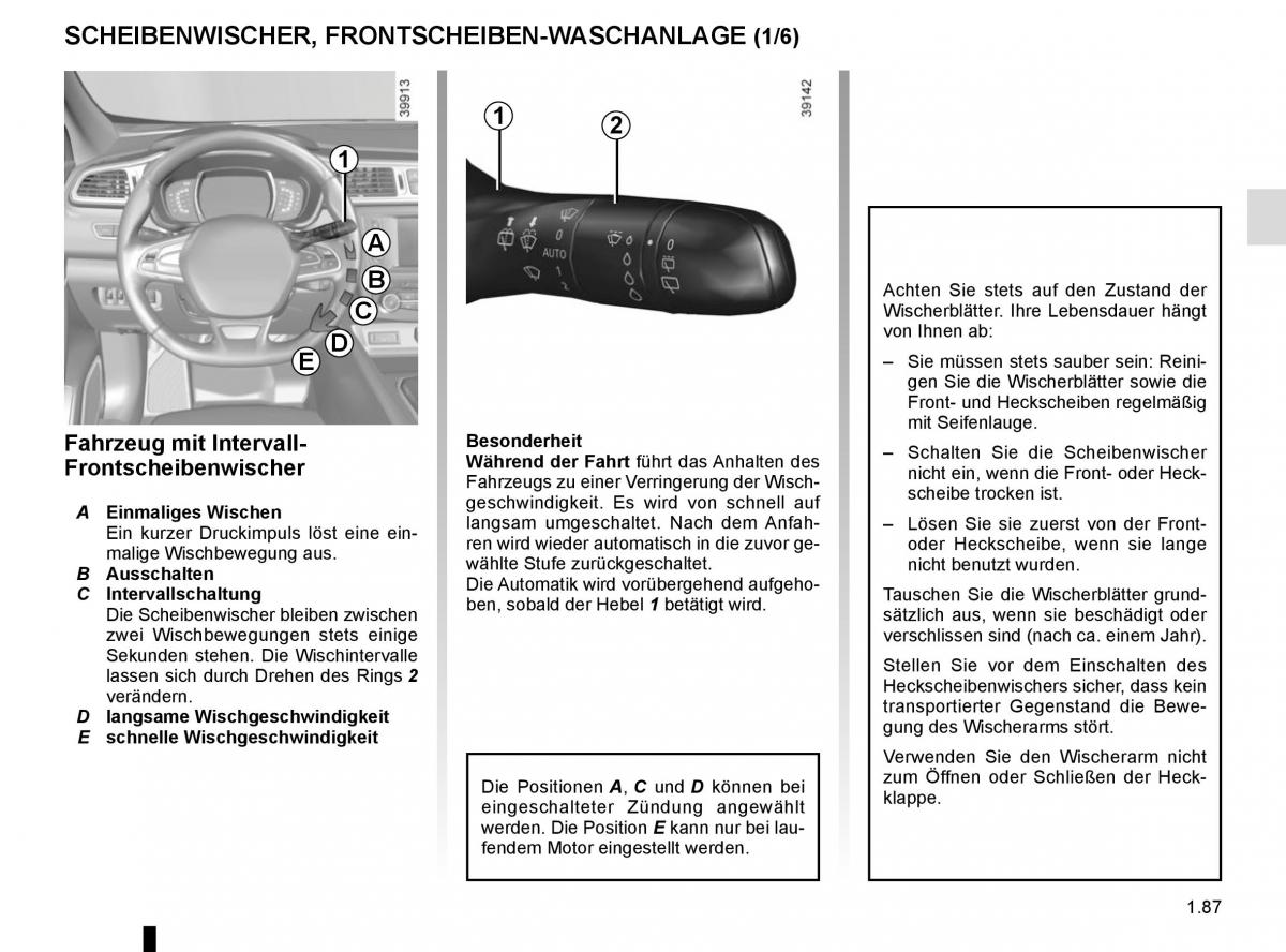 Renault Kadjar owners manual Handbuch / page 93