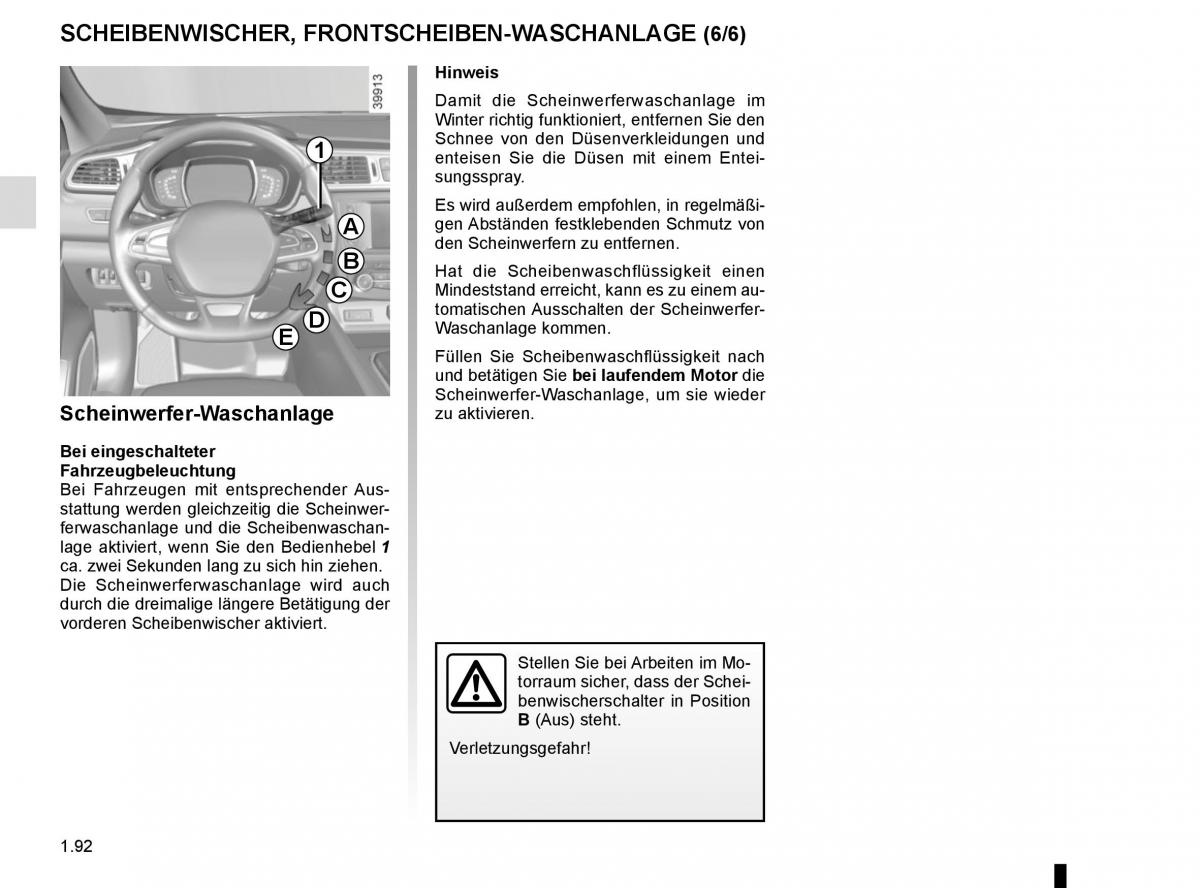 Renault Kadjar owners manual Handbuch / page 98