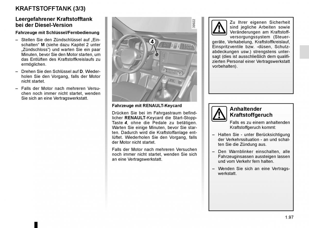 Renault Kadjar owners manual Handbuch / page 103