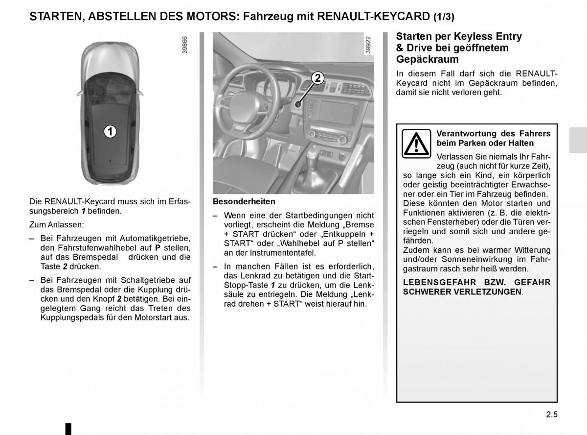 Renault Kadjar owners manual Handbuch / page 109