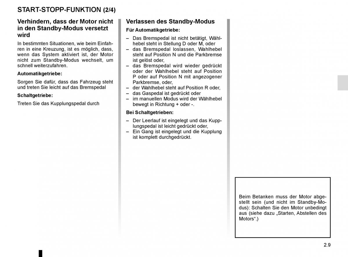 Renault Kadjar owners manual Handbuch / page 113