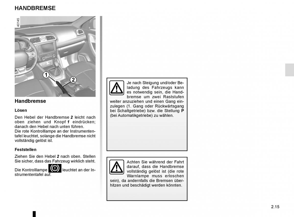 Renault Kadjar owners manual Handbuch / page 119