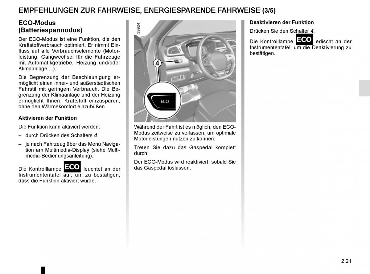 Renault Kadjar owners manual Handbuch / page 125