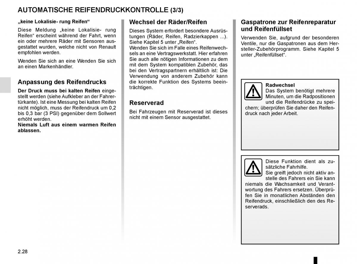 Renault Kadjar owners manual Handbuch / page 132