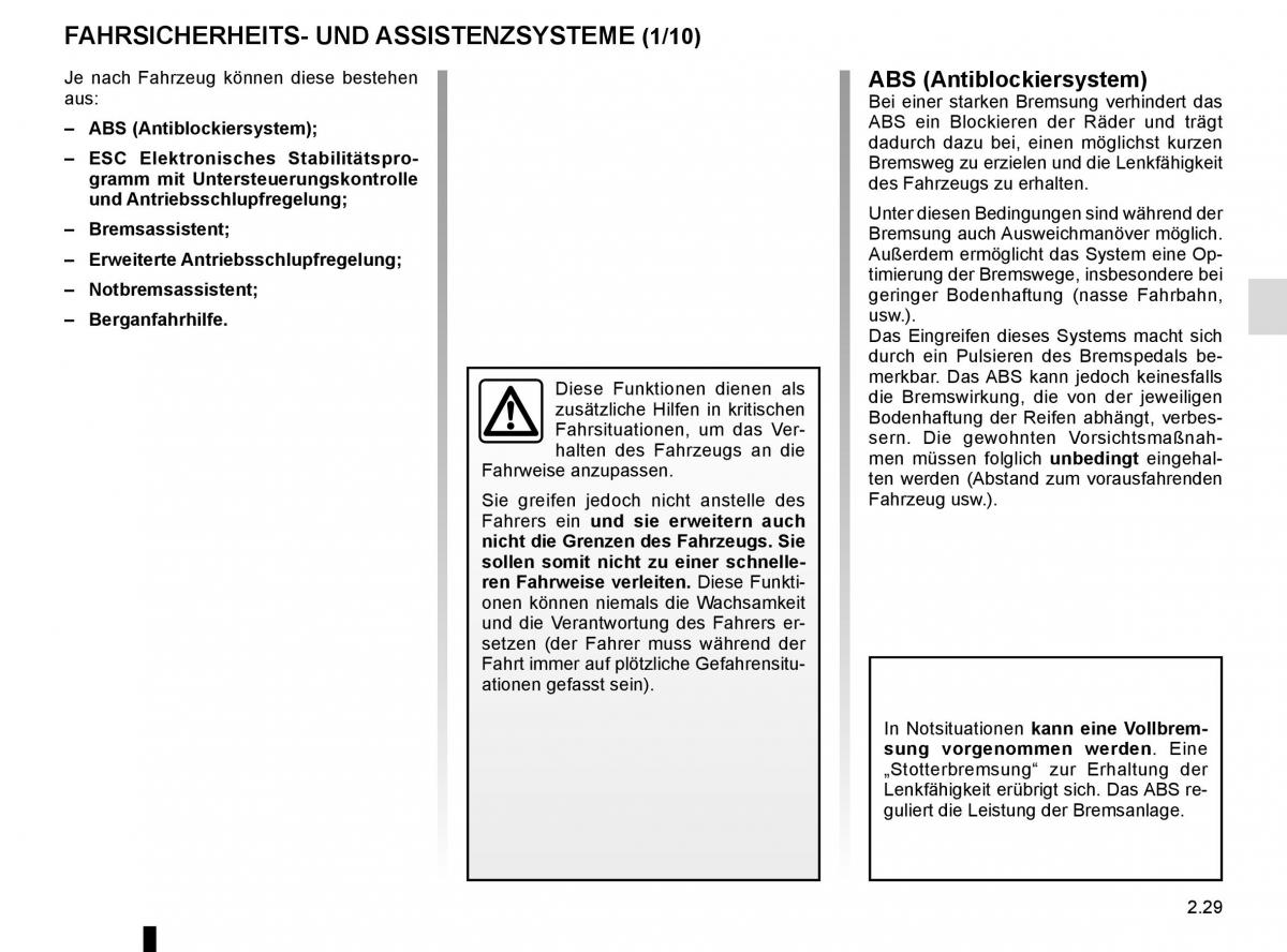 Renault Kadjar owners manual Handbuch / page 133