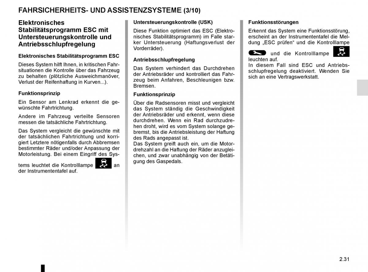 Renault Kadjar owners manual Handbuch / page 135